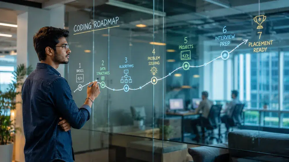 Coding practice roadmap for freshers: From beginner to placement ready